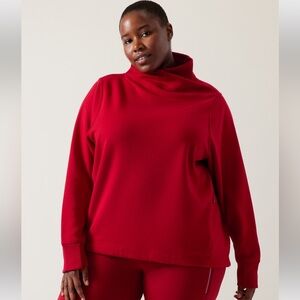Athleta Cozy Karma Twist Neck Sweatshirt Size 2X